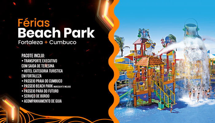 Férias Beach Park Fortaleza com cumbuc