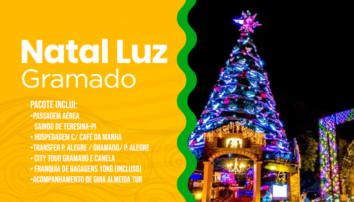 Natal luz gramado 10 a 14 de Dezembro