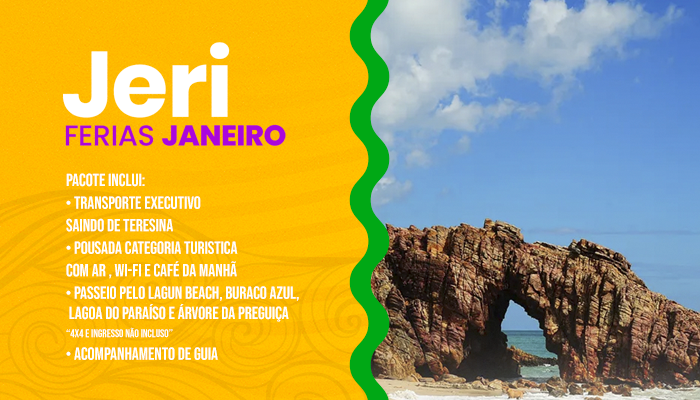 Férias Jeri 09 a 12 de Janeiro de 2025