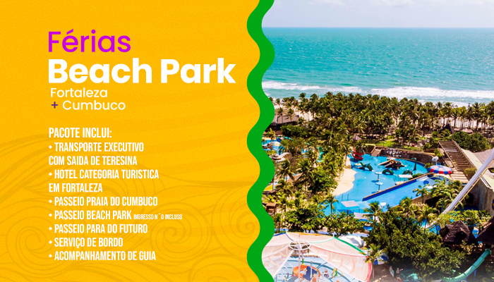 Férias Beach Park Fortaleza com cumbuc