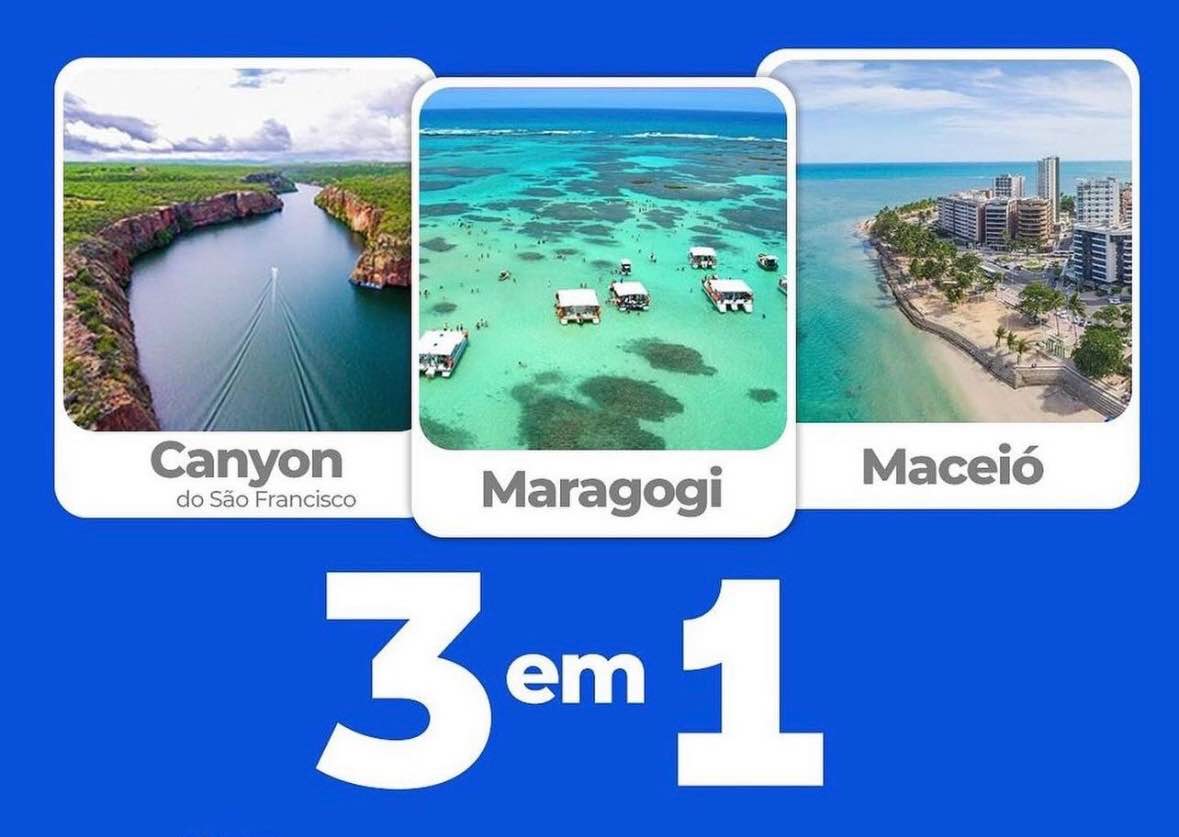 3 em 1 Canyon, Maceió, Maragogi outubr