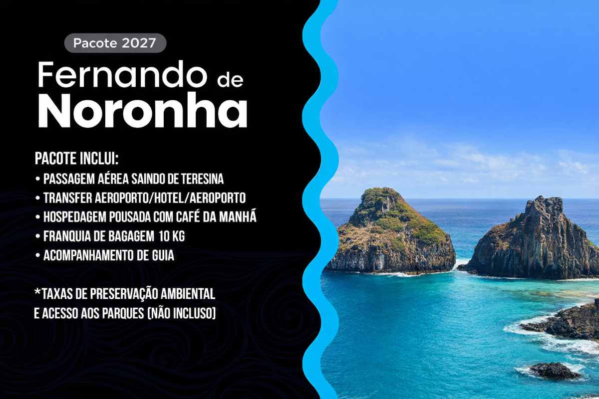 Fernando de Noronha 03 a 06 de Março 2027