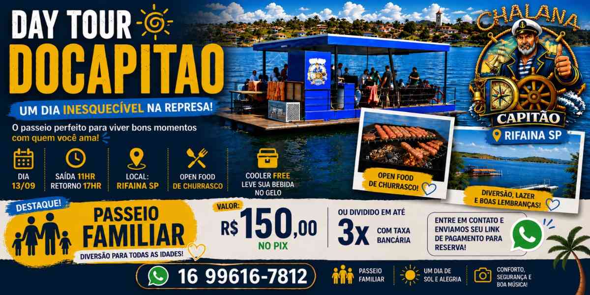 DAY TOUR CHALANA DO CAPITAO-RIFAINA/SP-13/09