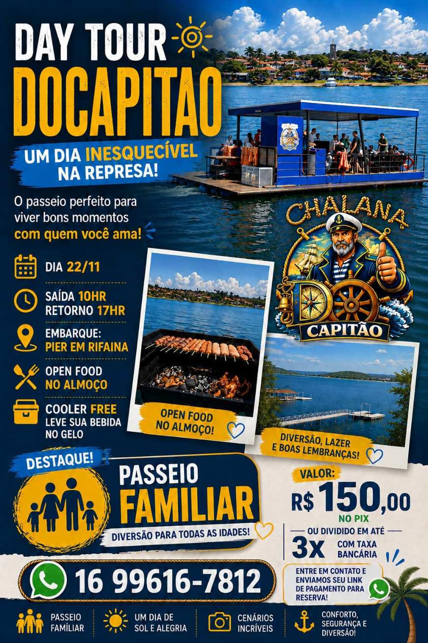 DAY TOUR DOCAPITÃO DAY TOUR DOCAPITÃO