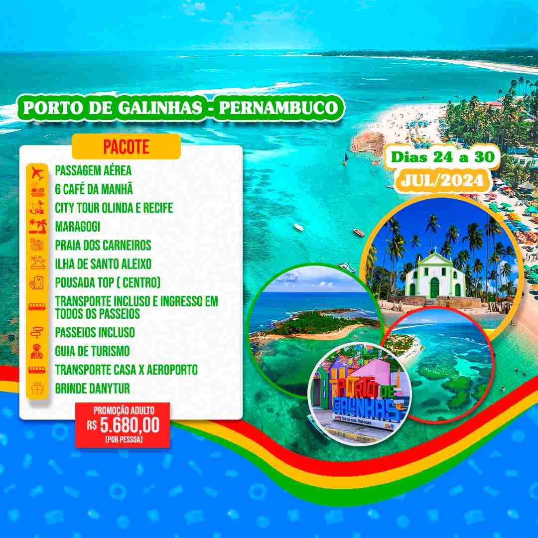 Excursão para Porto de Galinhas - Pernambuco
