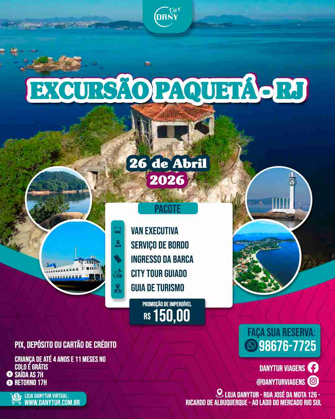 Excursão Paquetá - RJ