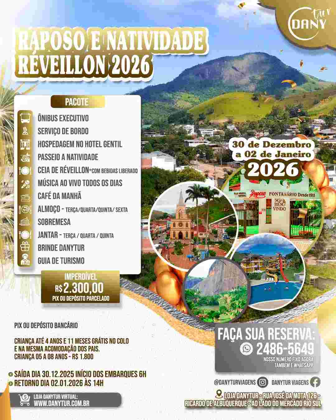 Reveillon 2026 - Raposo e Natividade