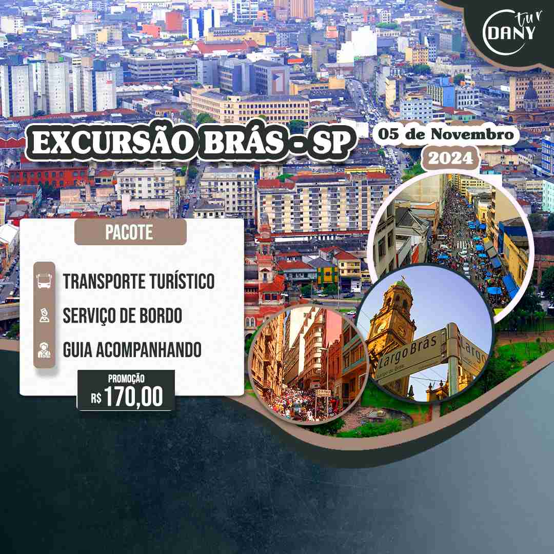 Excursão Brás - SP