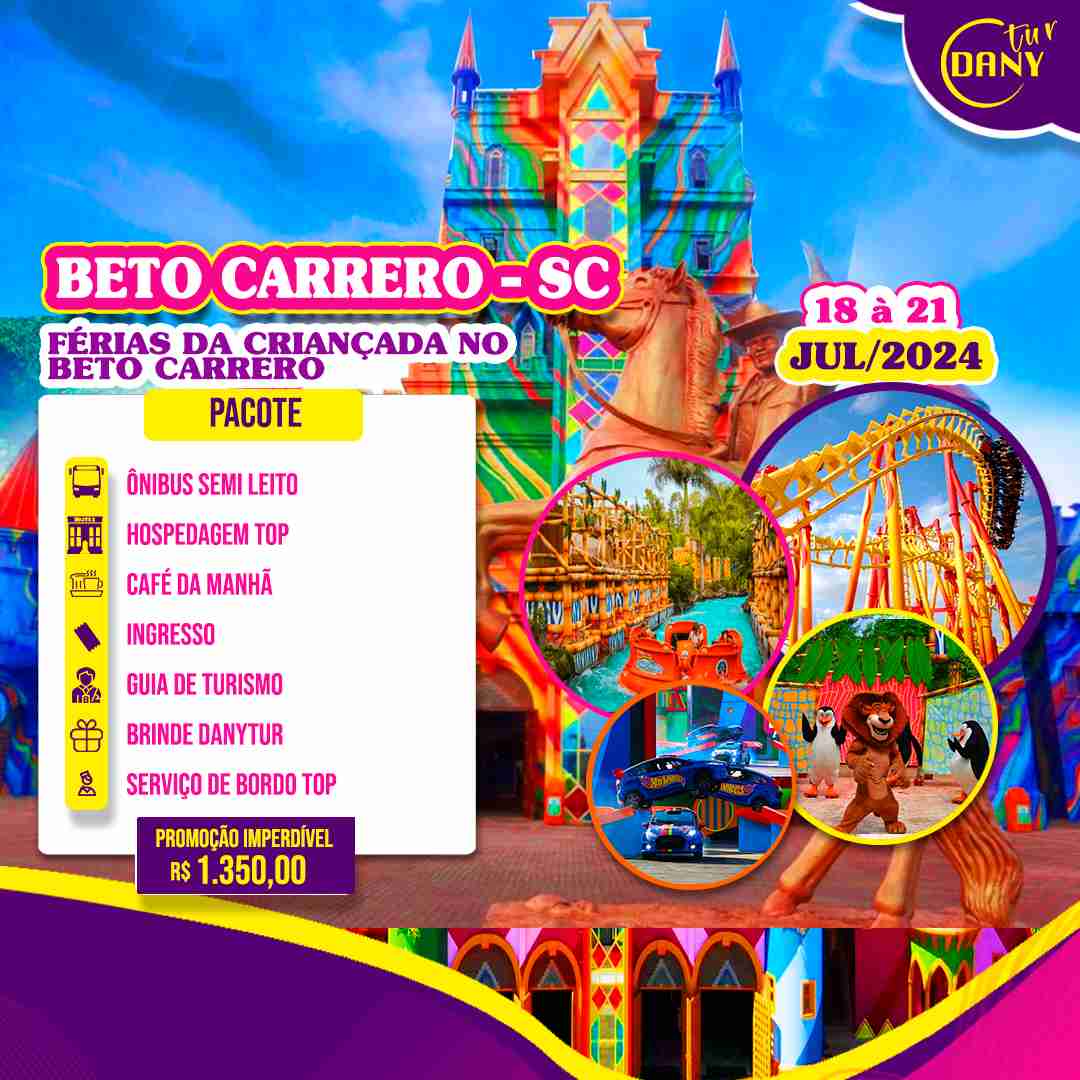 Excursão para Beto Carrero - SC