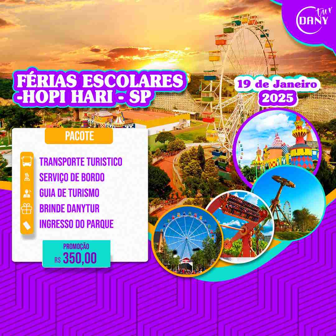 Férias Escolares - Hopi Hari - SP