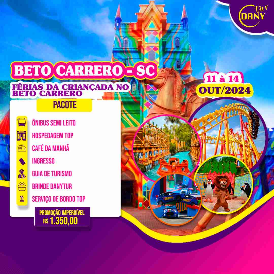 Excursão para Beto Carrero - SC