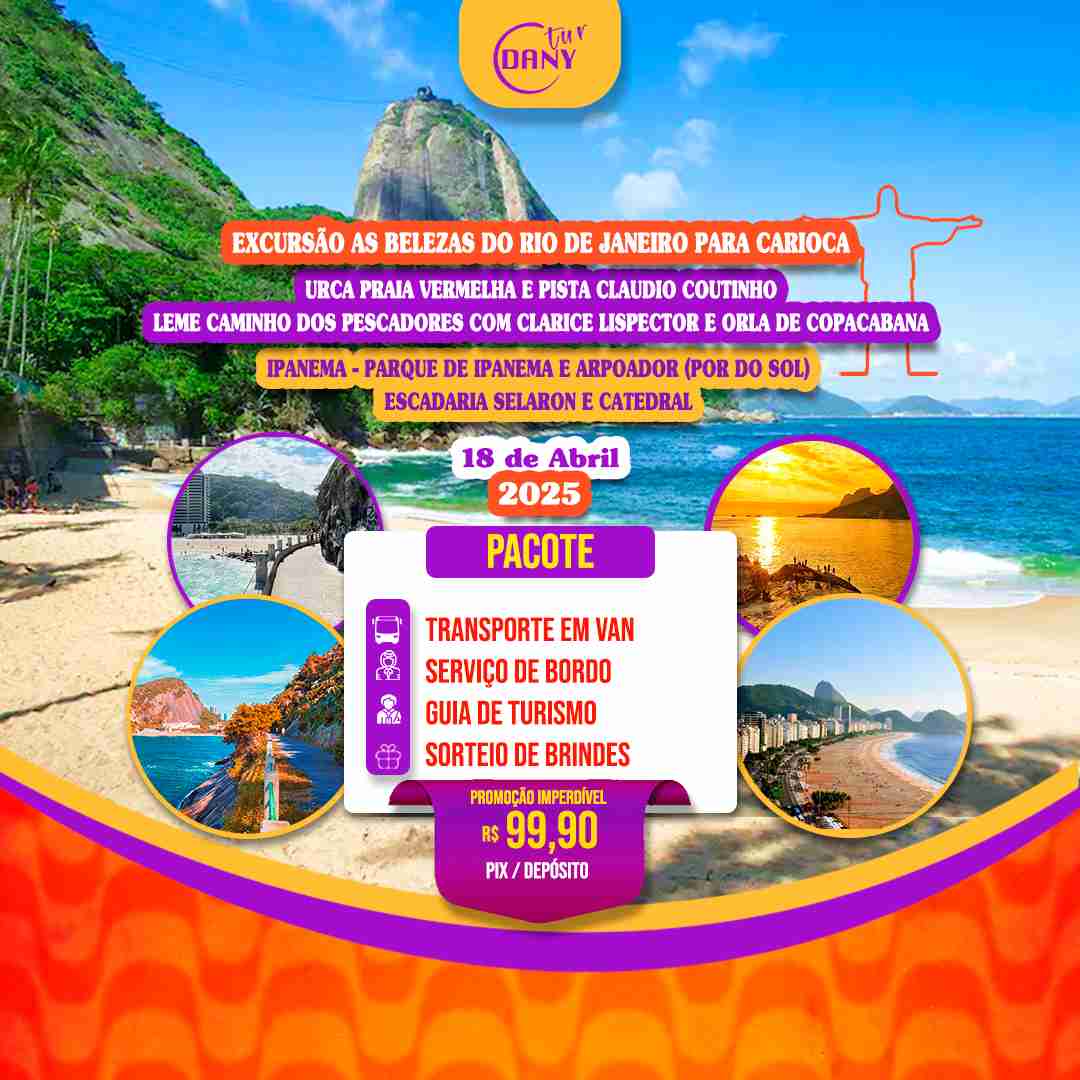 Excursão belezas do Rio de Janeiro