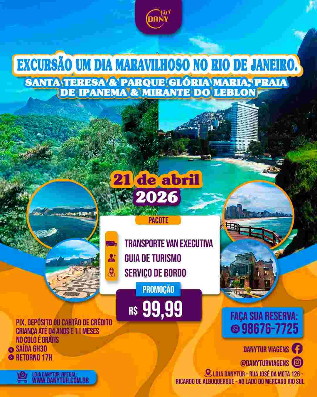 Um dia Maravilhoso no Rio de Janeiro