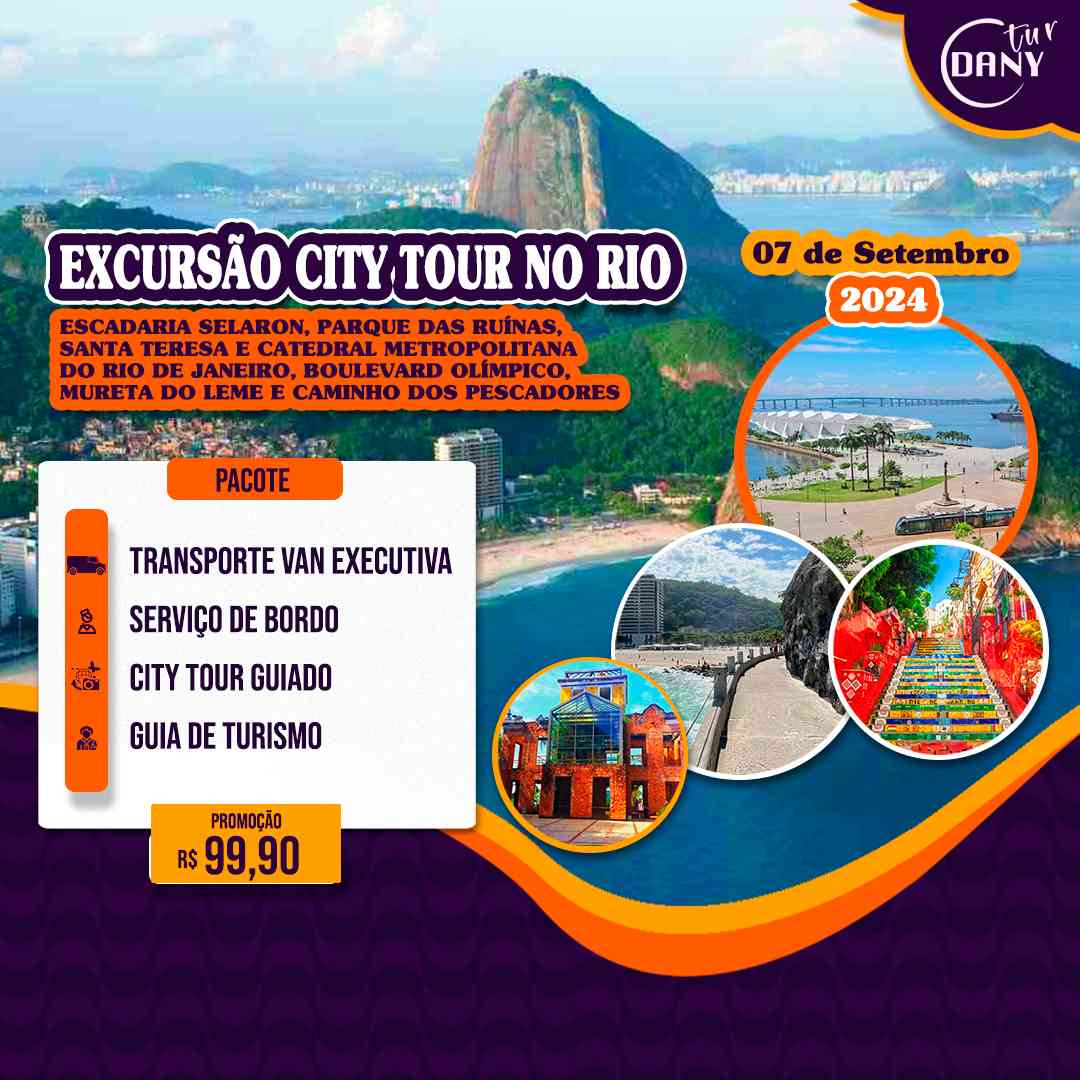 Excursão para City tour no Rio de Janeiro