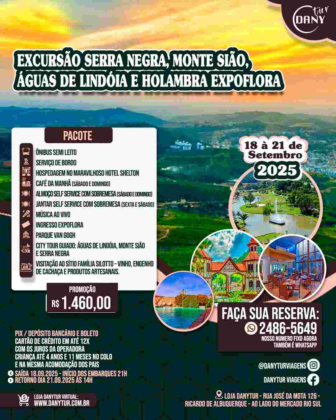 Serra Negra,Monte Sião,Aguas de Lindoi