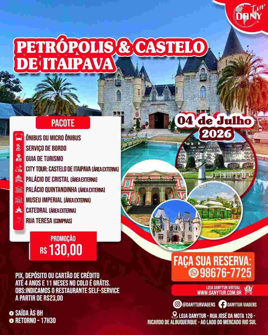 Petrópolis e Castelo de Itaipava