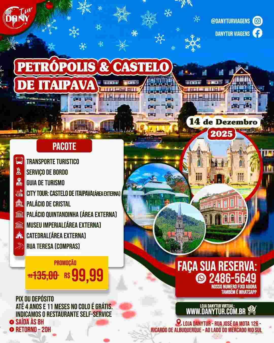 Petrópolis e Castelo de Itaipava