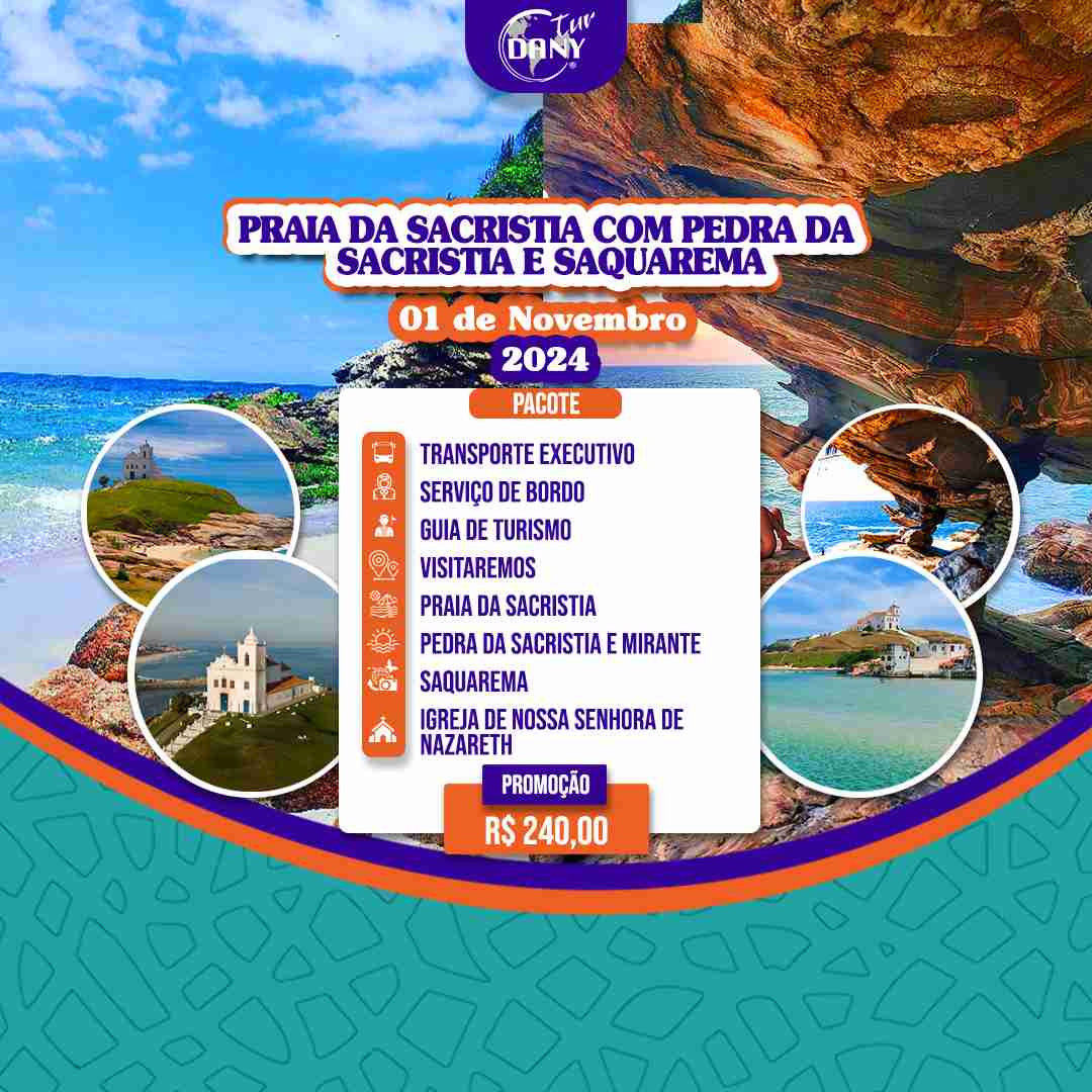 Praia e pedra da Sacristia - Saquarema