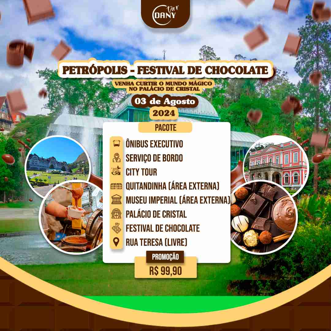 Excursão para Petrópolis - Festival de Chocolate