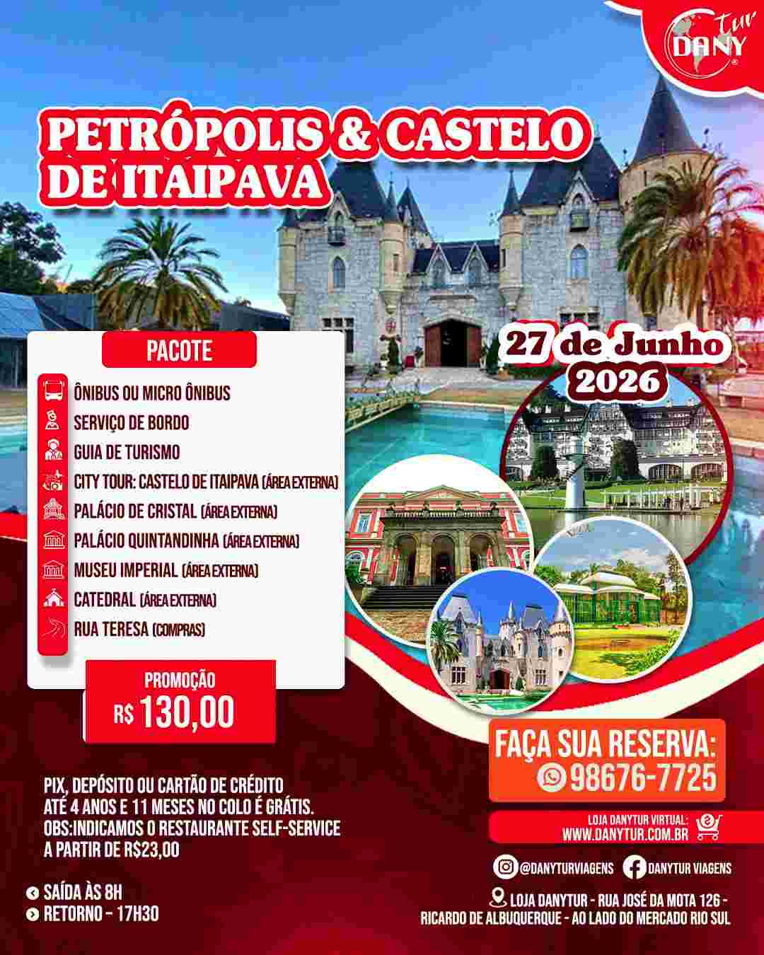 Petrópolis e Castelo de Itaipava