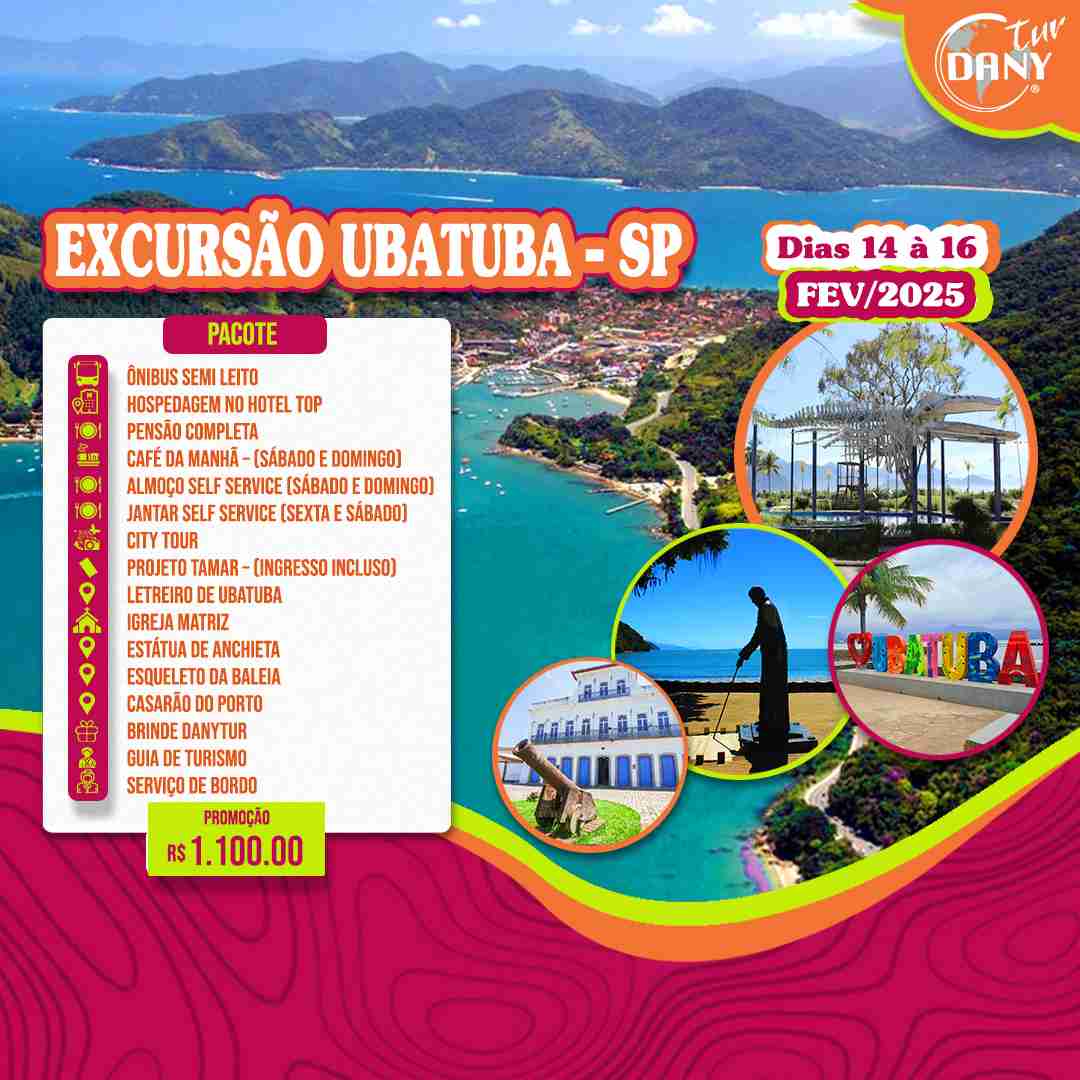 Excursão Ubatuba - SP