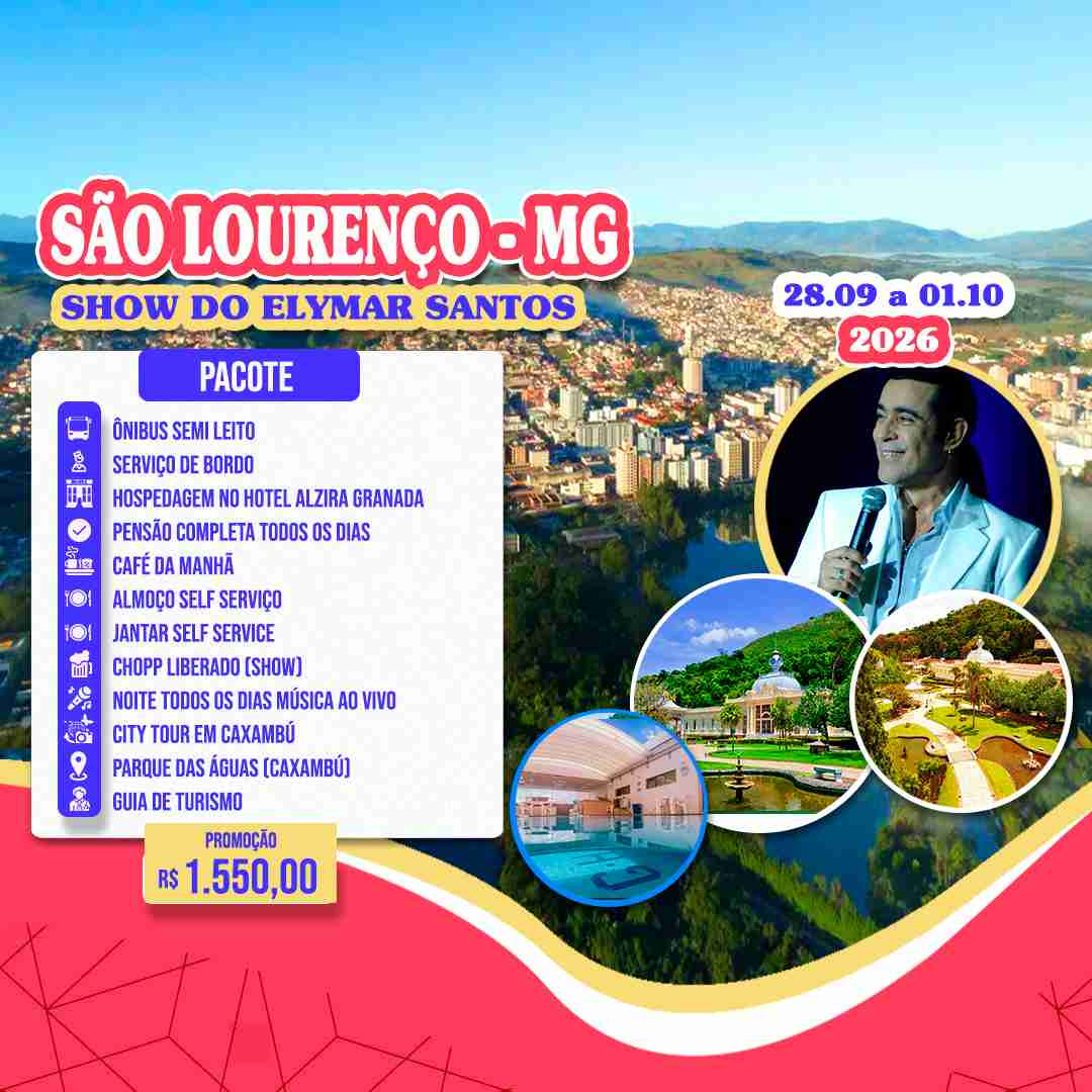 São Lourenço - MG - Show Elymar Santos