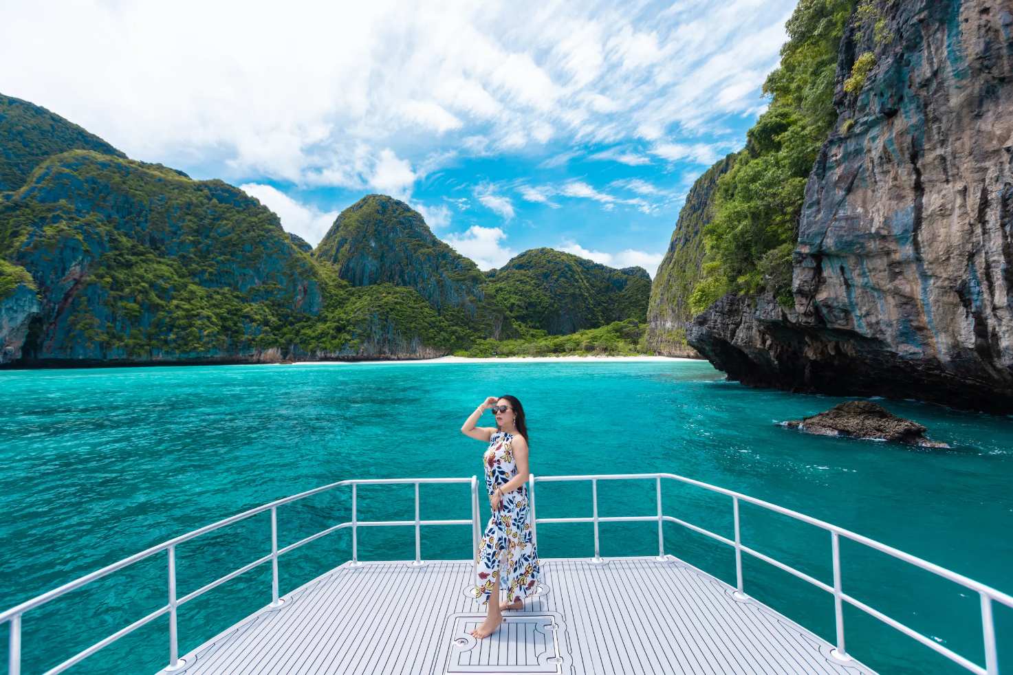 Tour Phi Phi Ilhas Bamboo com Speed Catamarã