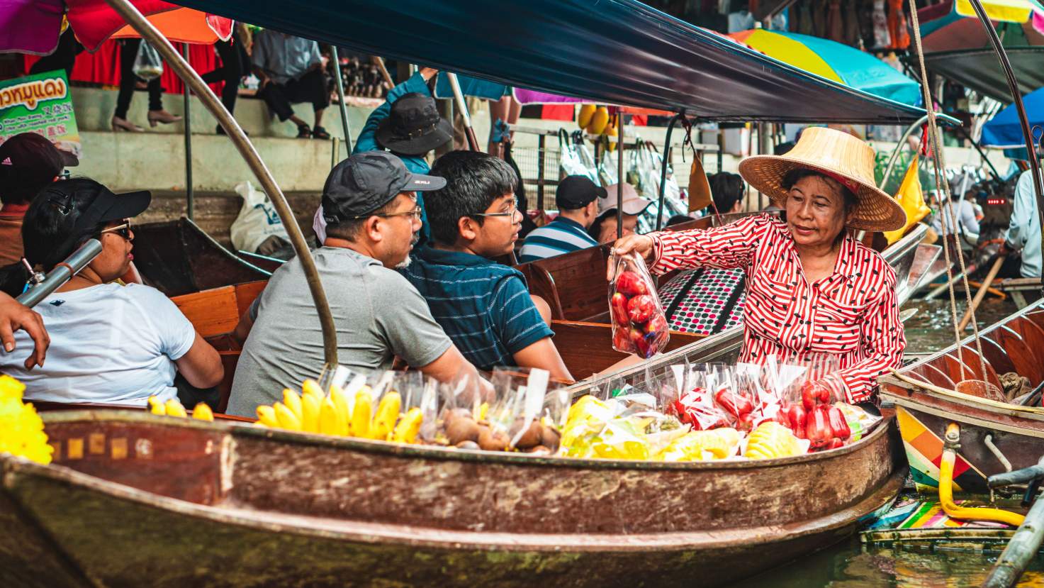 Tour Privado Mercados e Ayutthaya em Inglês