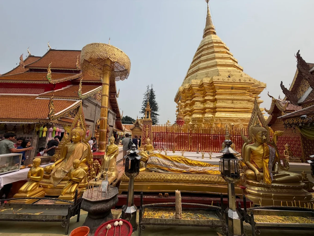 Tour Elefantes, Templos e Fábricas em Chiang Mai com Guia em Português