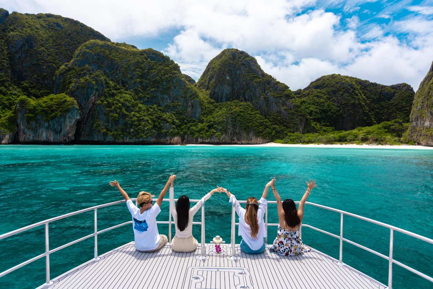 Tour Phi Phi Ilhas Bamboo com Speed Catamarã