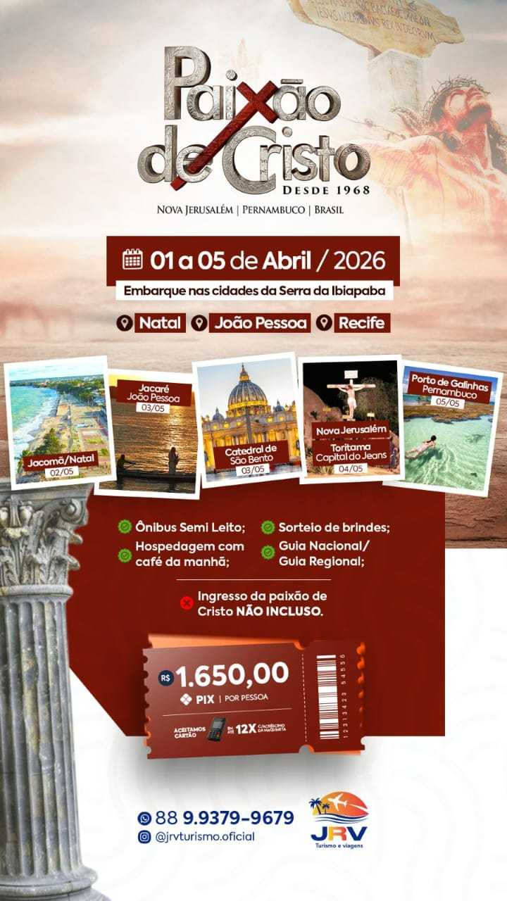 PAIXÃO DE CRISTO PE 2026