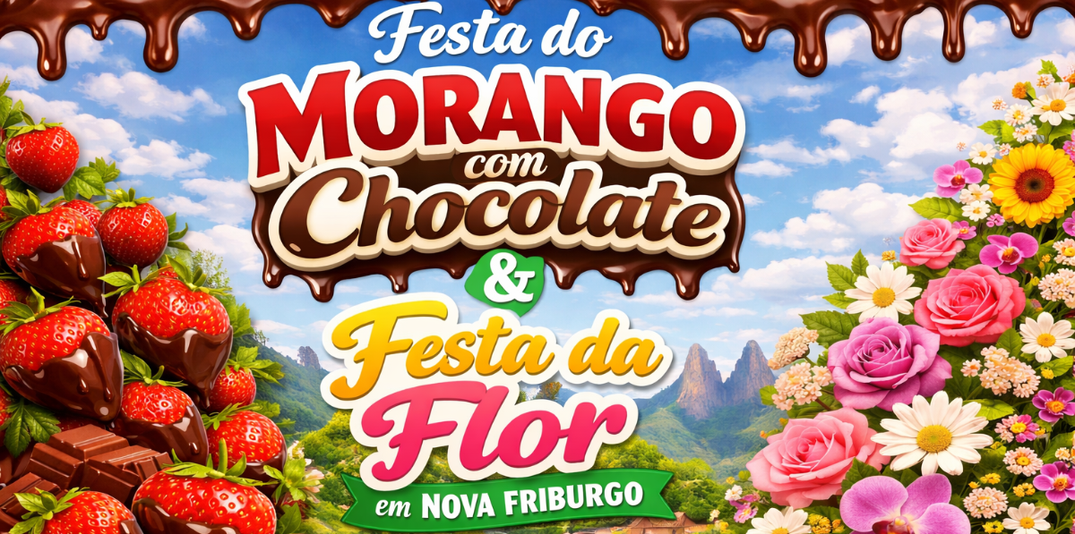 Festa do morango com chocolate