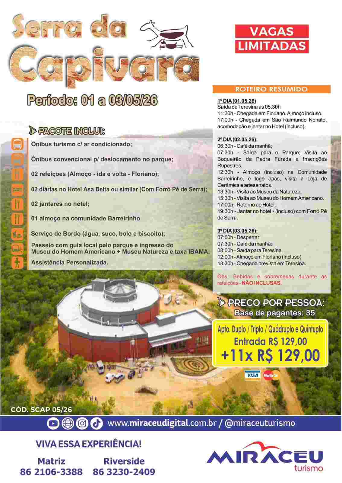 SERRA DA CAPIVARA 2026