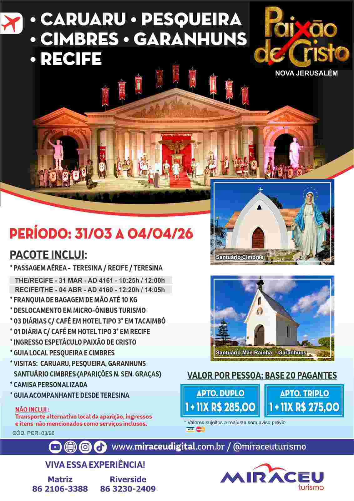 PAIXÃO DE CRISTO 2026