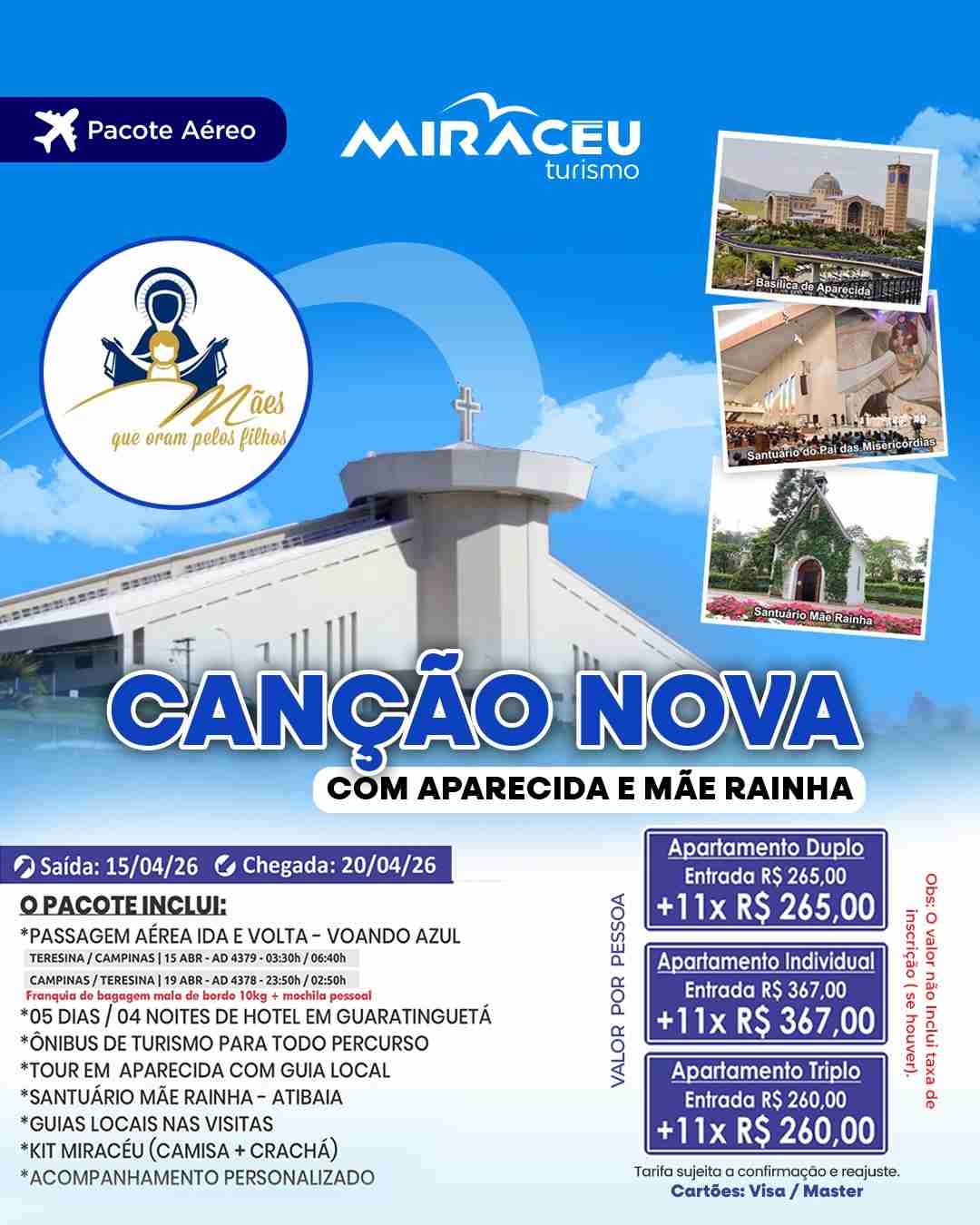 CANÇÃO NOVA COM APARECIDA E MÃE RAINHA