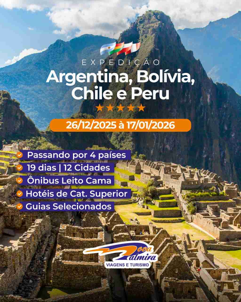ARGENTINA, BOLÍVIA, CHILE E PERU