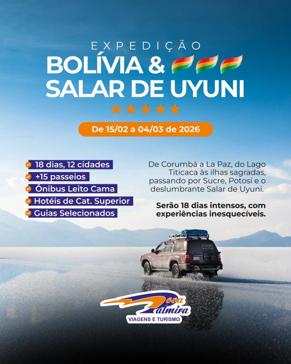 BOLÍVIA E SALAR DE UYUNI