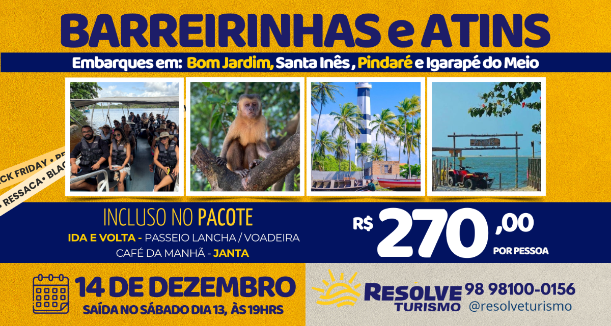 EXCURSÃO para BARREIRINHAS e ATINS