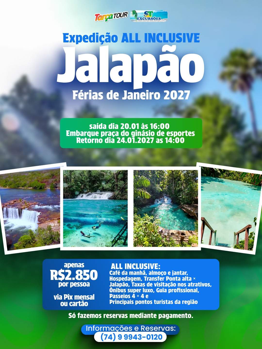 EXPEDIÇÃO JALAPÃO ALL INCLUSIVE