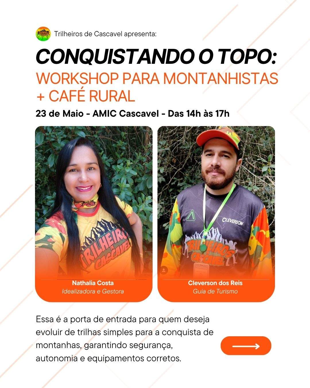 Conquistando o topo: workshop para montanhistas + Café Rural