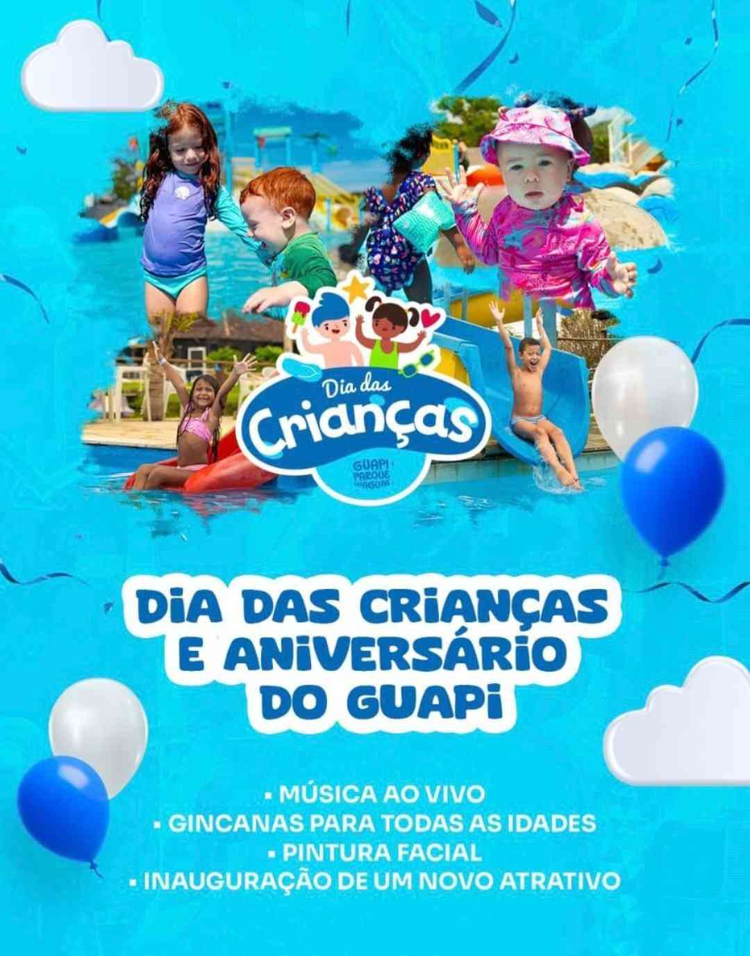 Dia das Crianças no Guapi Parque das Águas