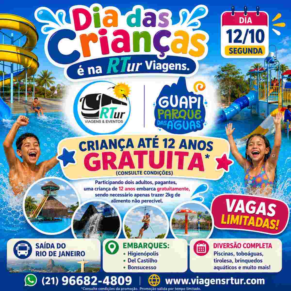 Dia das Crianças no Guapi Parque das Águas