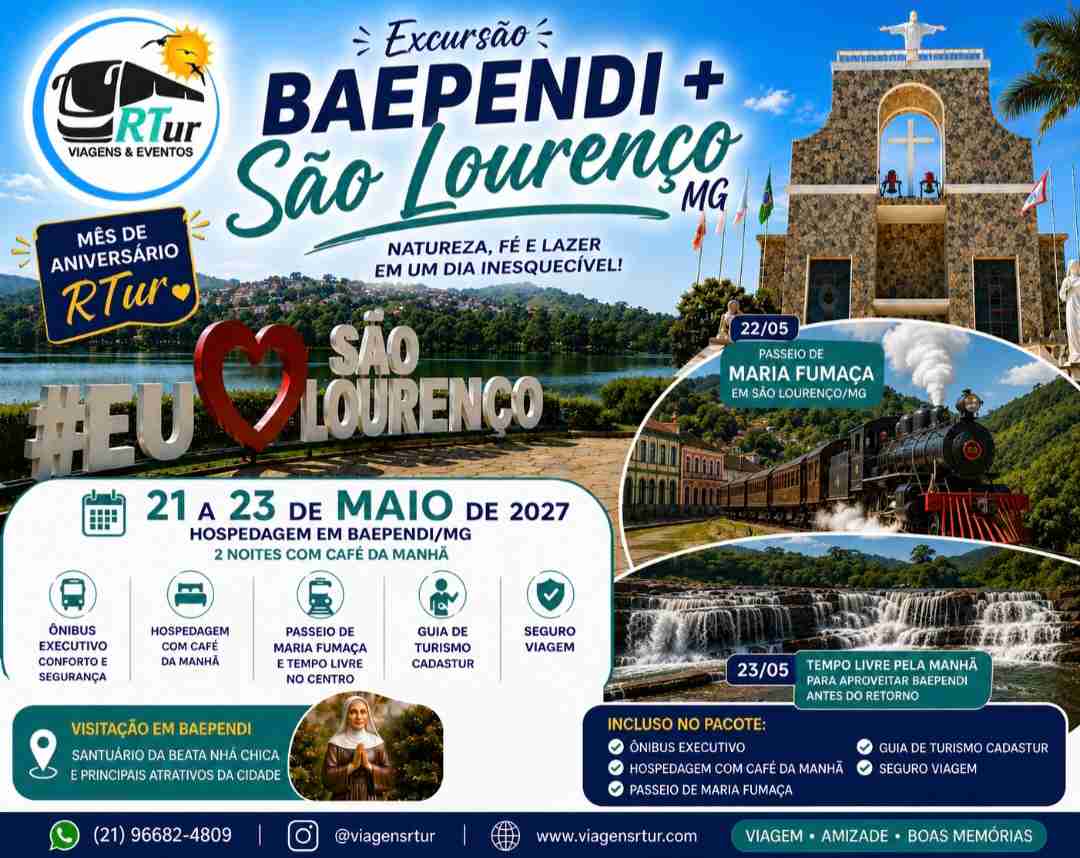 Baependi + São Lourenço MG