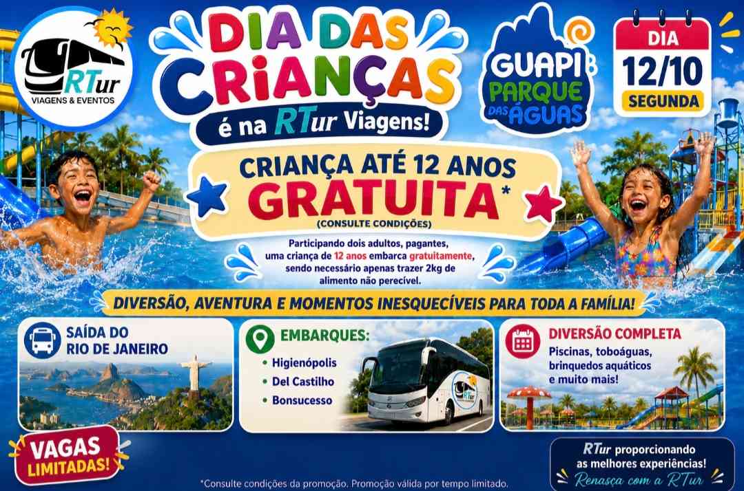 Dia das Crianças no Guapi Parque das Águas
