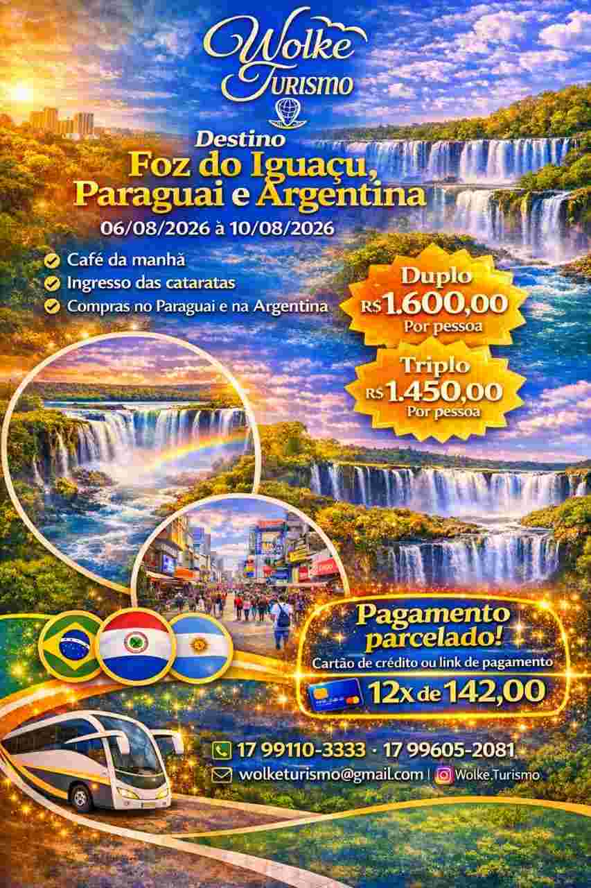 FOZ DO IGUAÇU, PARAGUAI E ARGENTINA